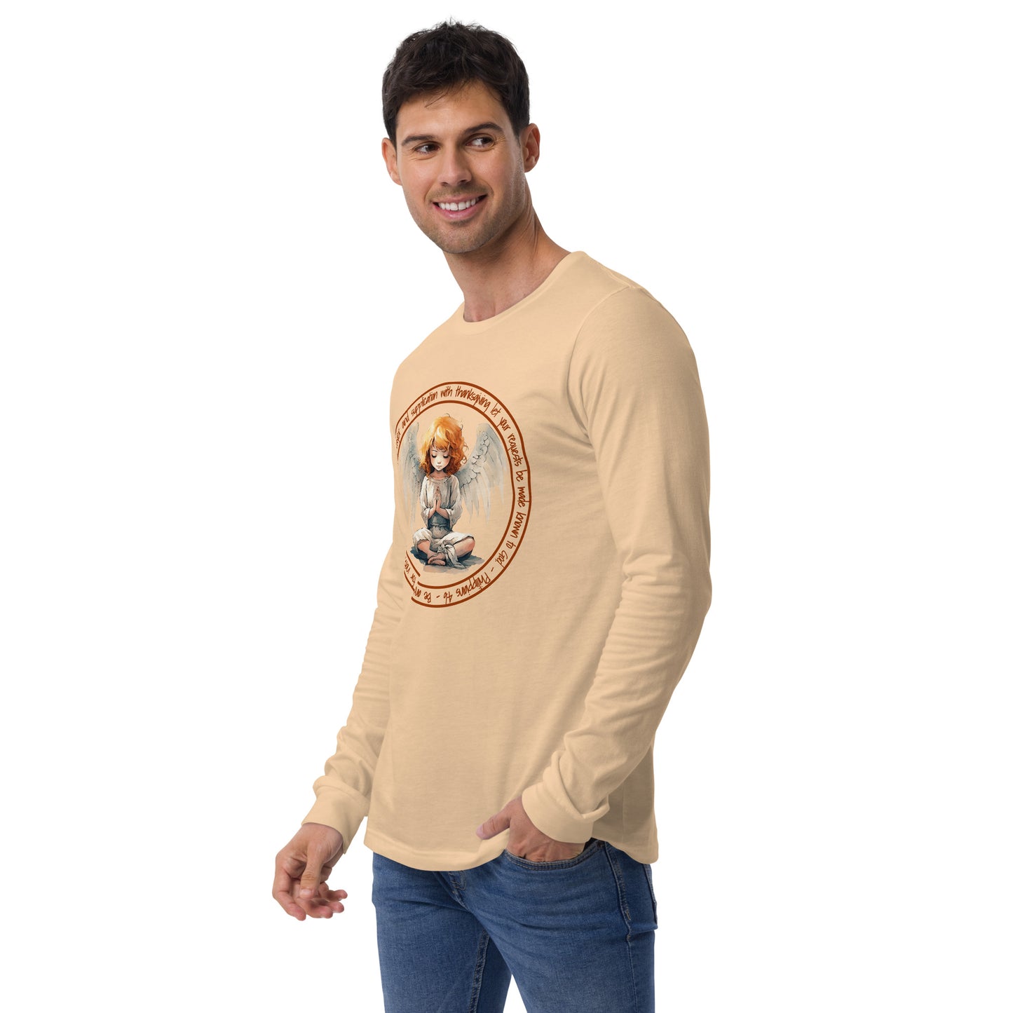 Anxious for Nothing Inspired by Philippians 4:6 - Unisex Long Sleeve Tee