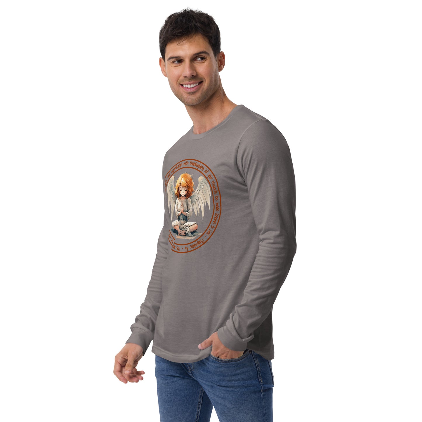 Anxious for Nothing Inspired by Philippians 4:6 - Unisex Long Sleeve Tee