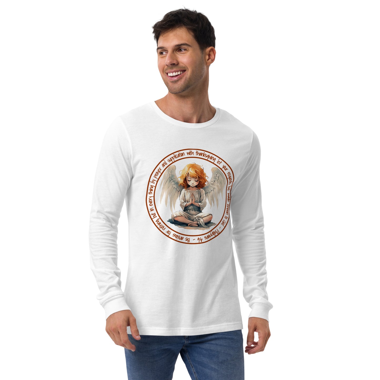 Anxious for Nothing Inspired by Philippians 4:6 - Unisex Long Sleeve Tee