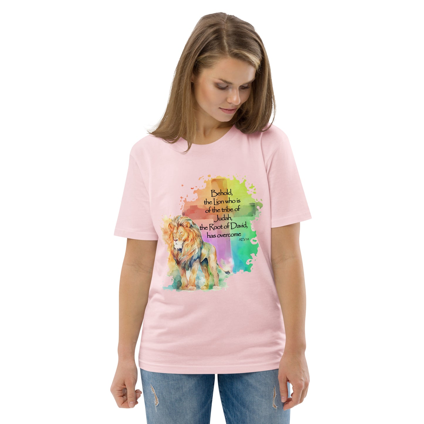 The Lion of Judah – Inspired by Rev 5:5 - Unisex organic cotton t-shirt