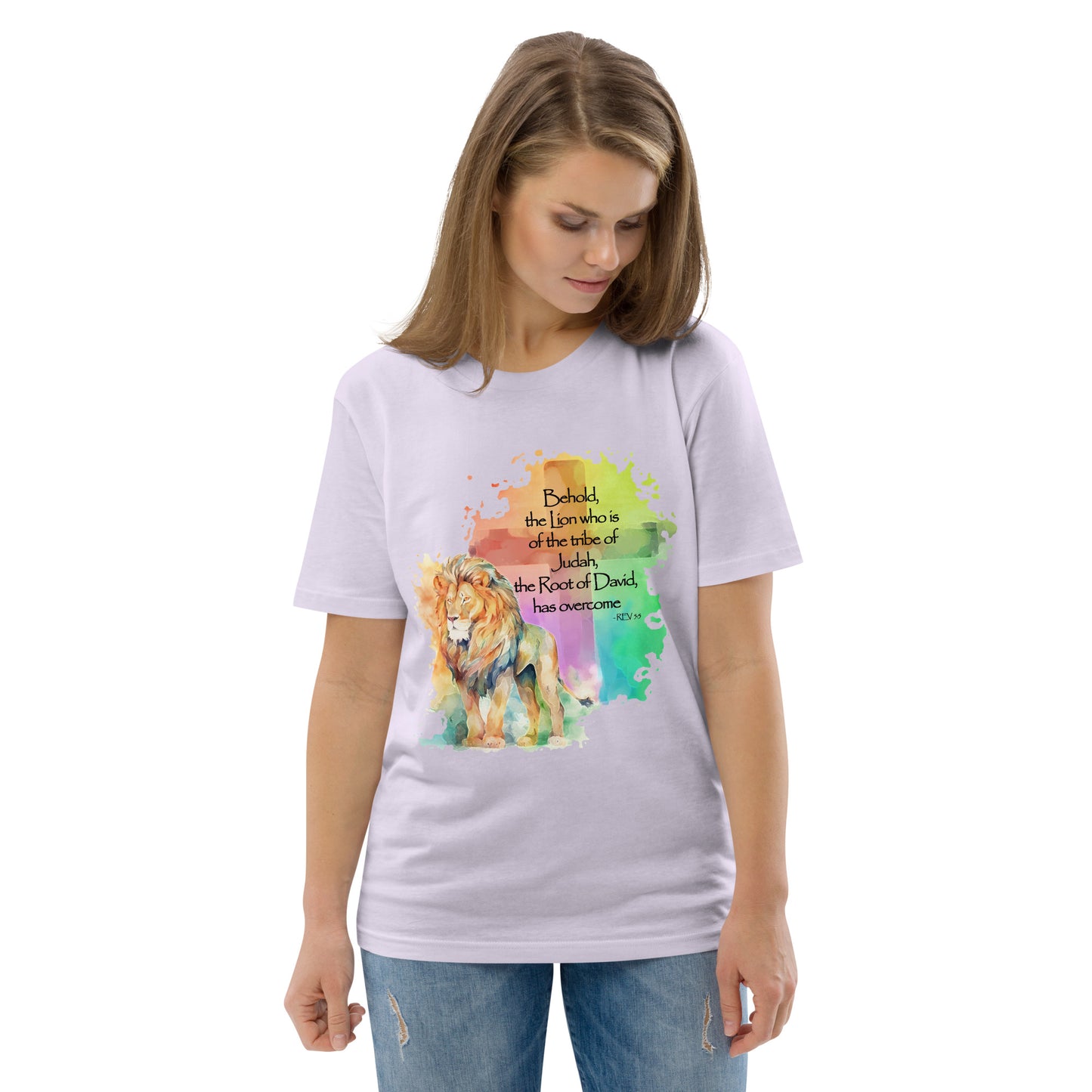 The Lion of Judah – Inspired by Rev 5:5 - Unisex organic cotton t-shirt