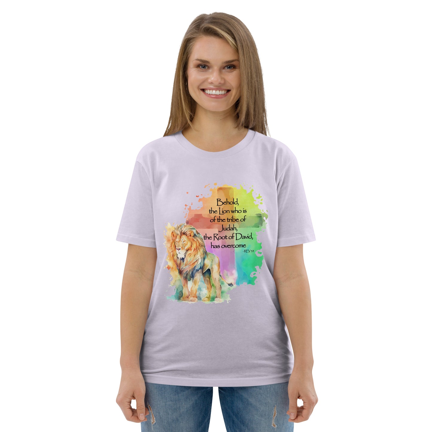 The Lion of Judah – Inspired by Rev 5:5 - Unisex organic cotton t-shirt