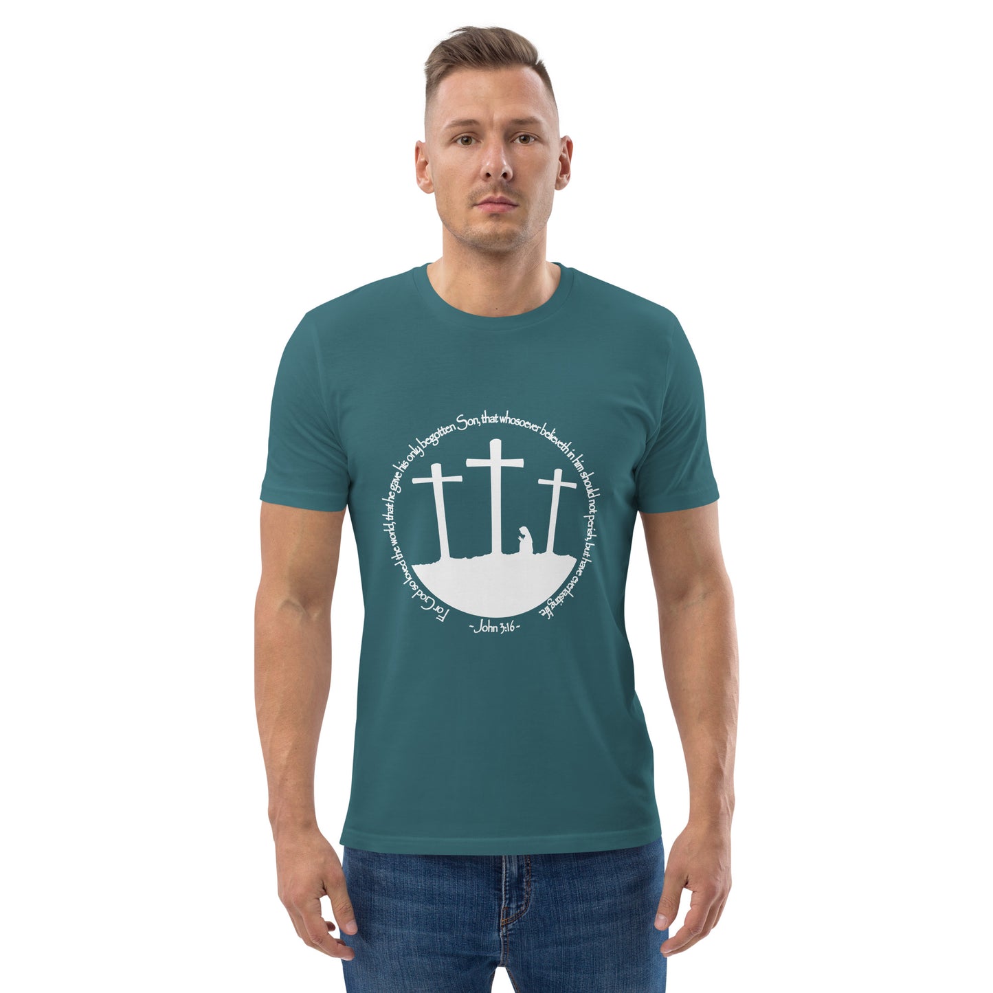 He so Loved the Word - inspired by John 3:16 - Unisex organic cotton t-shirt