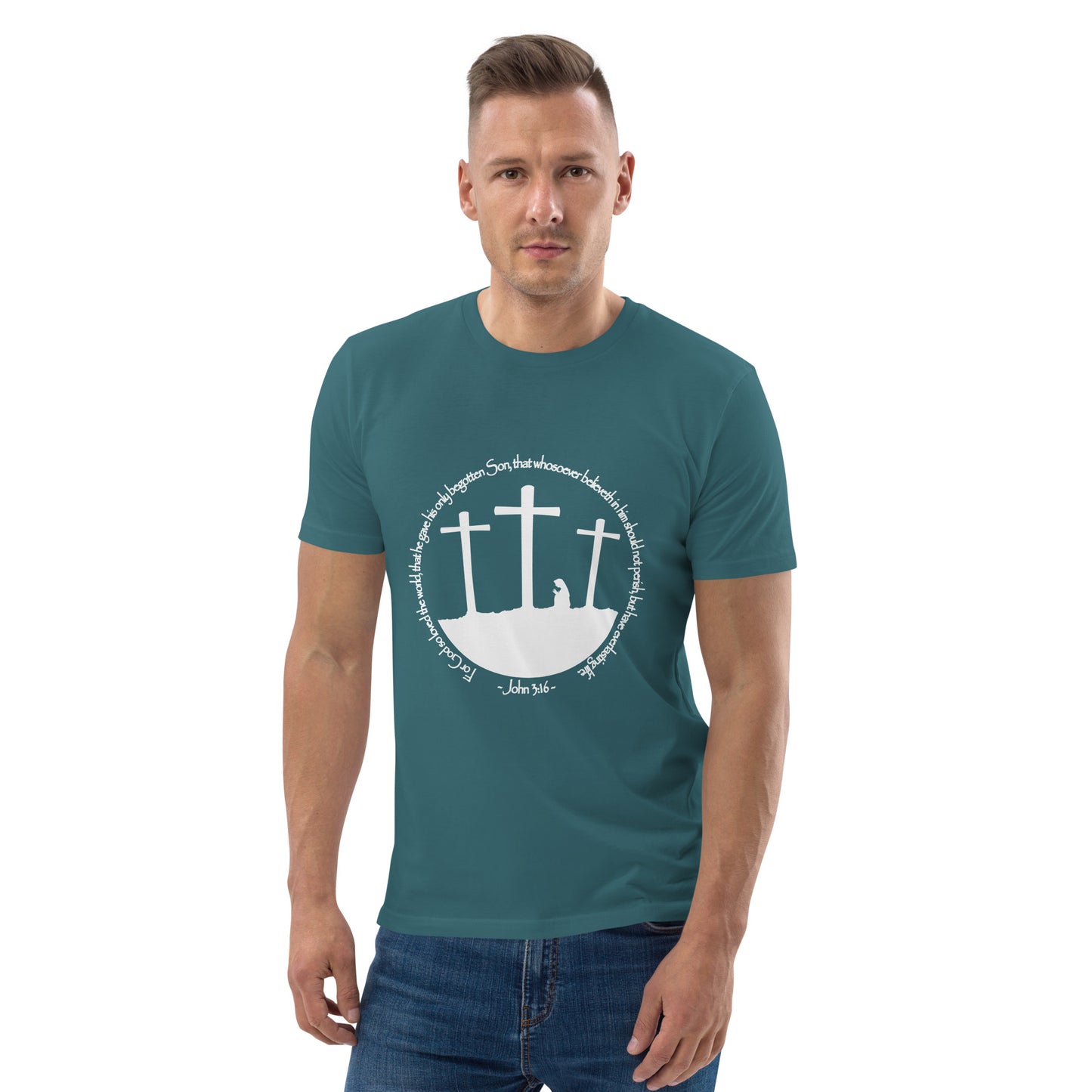 He so Loved the Word - inspired by John 3:16 - Unisex organic cotton t-shirt