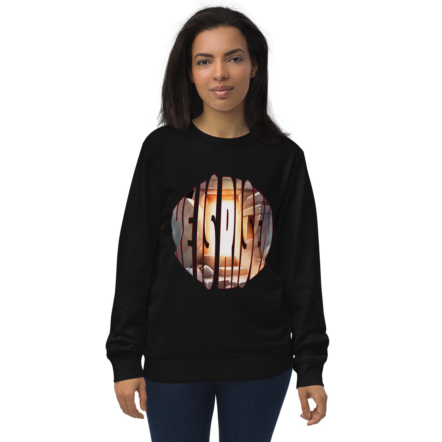 He is Risen - Luke 24:1-12 - Unisex organic sweatshirt