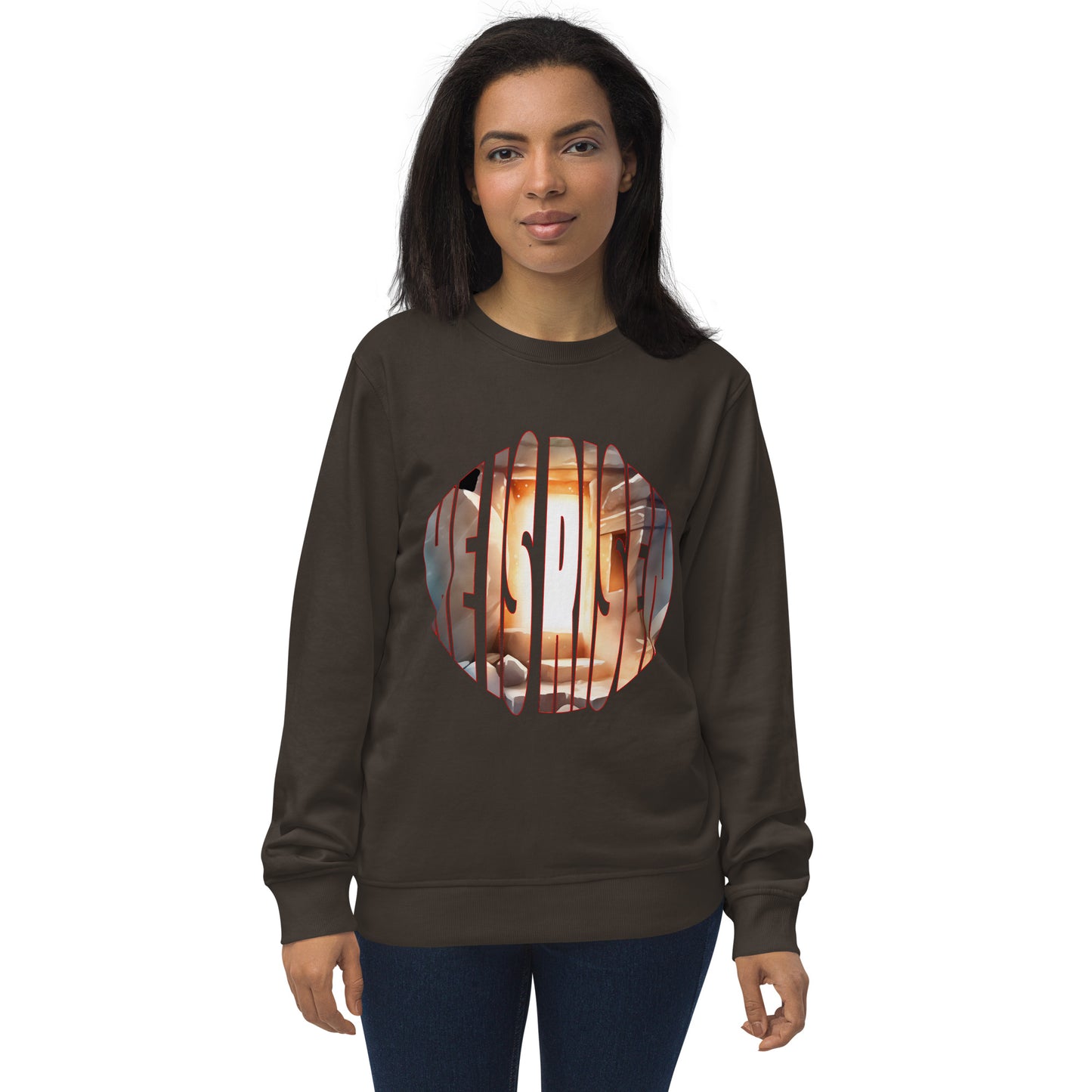 He is Risen - Luke 24:1-12 - Unisex organic sweatshirt