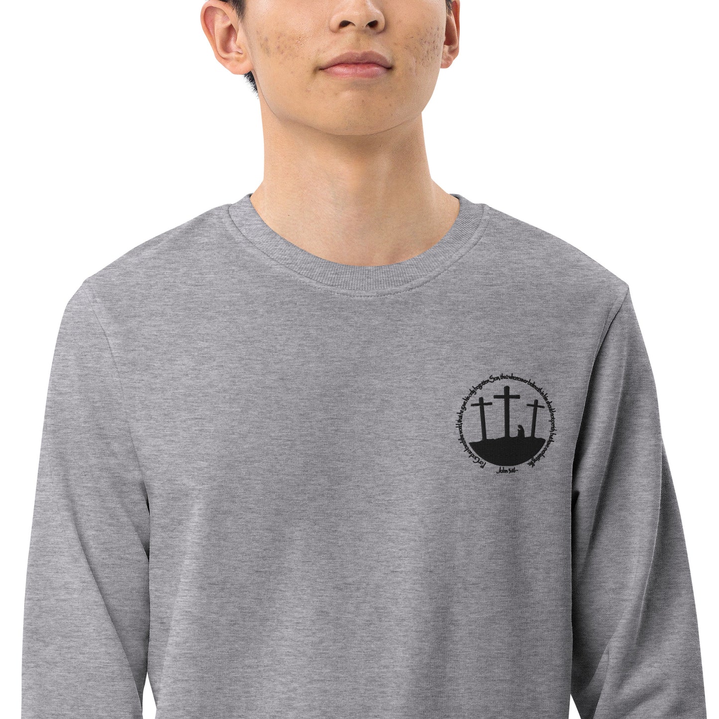 He so Loved the Word - inspired by John 3:16 - Unisex organic sweatshirt