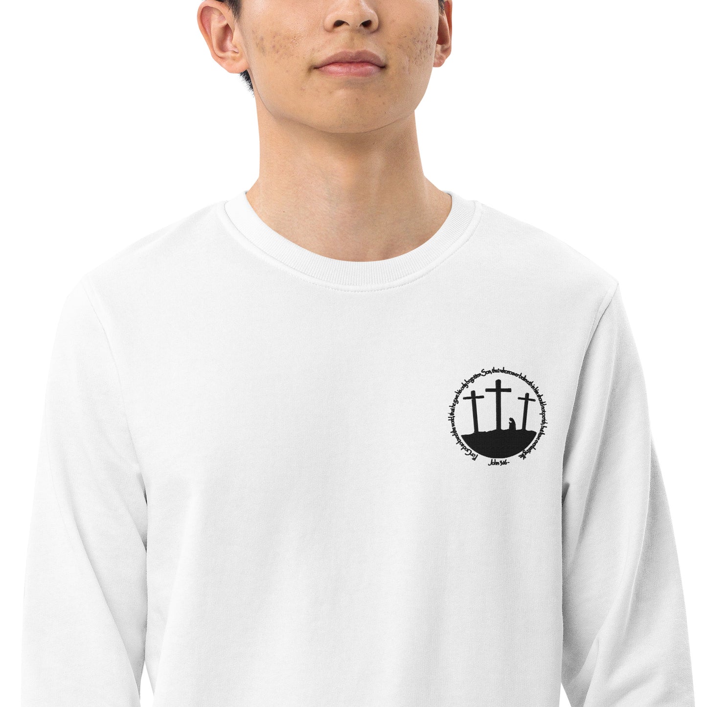 He so Loved the Word - inspired by John 3:16 - Unisex organic sweatshirt
