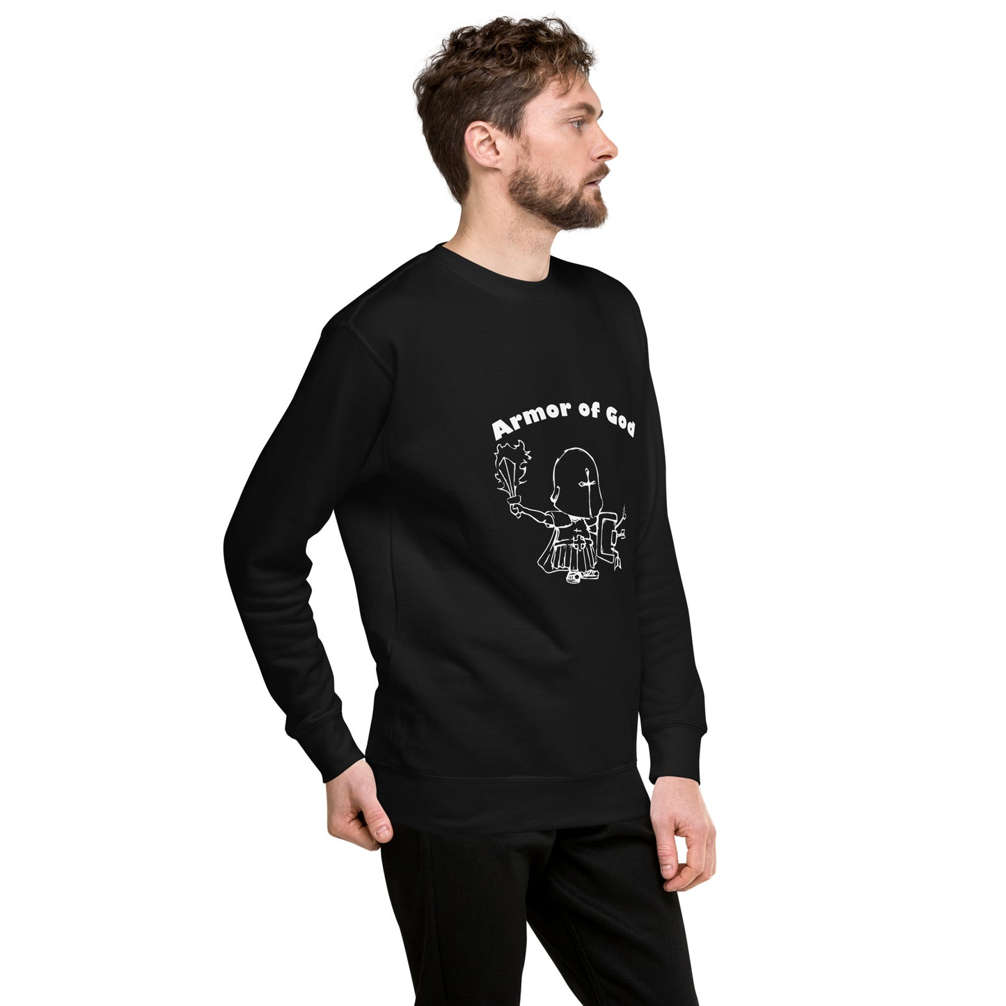 Armor of God - inspired by Ephesians 6 - Unisex Premium Sweatshirt