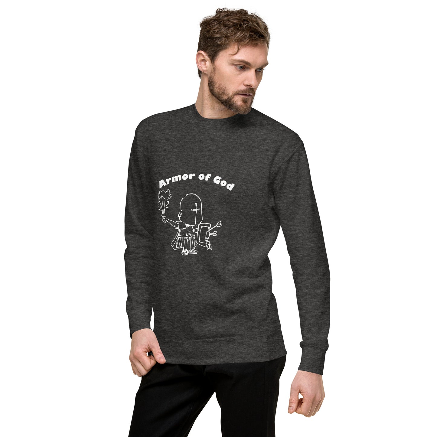 Armor of God - inspired by Ephesians 6 - Unisex Premium Sweatshirt