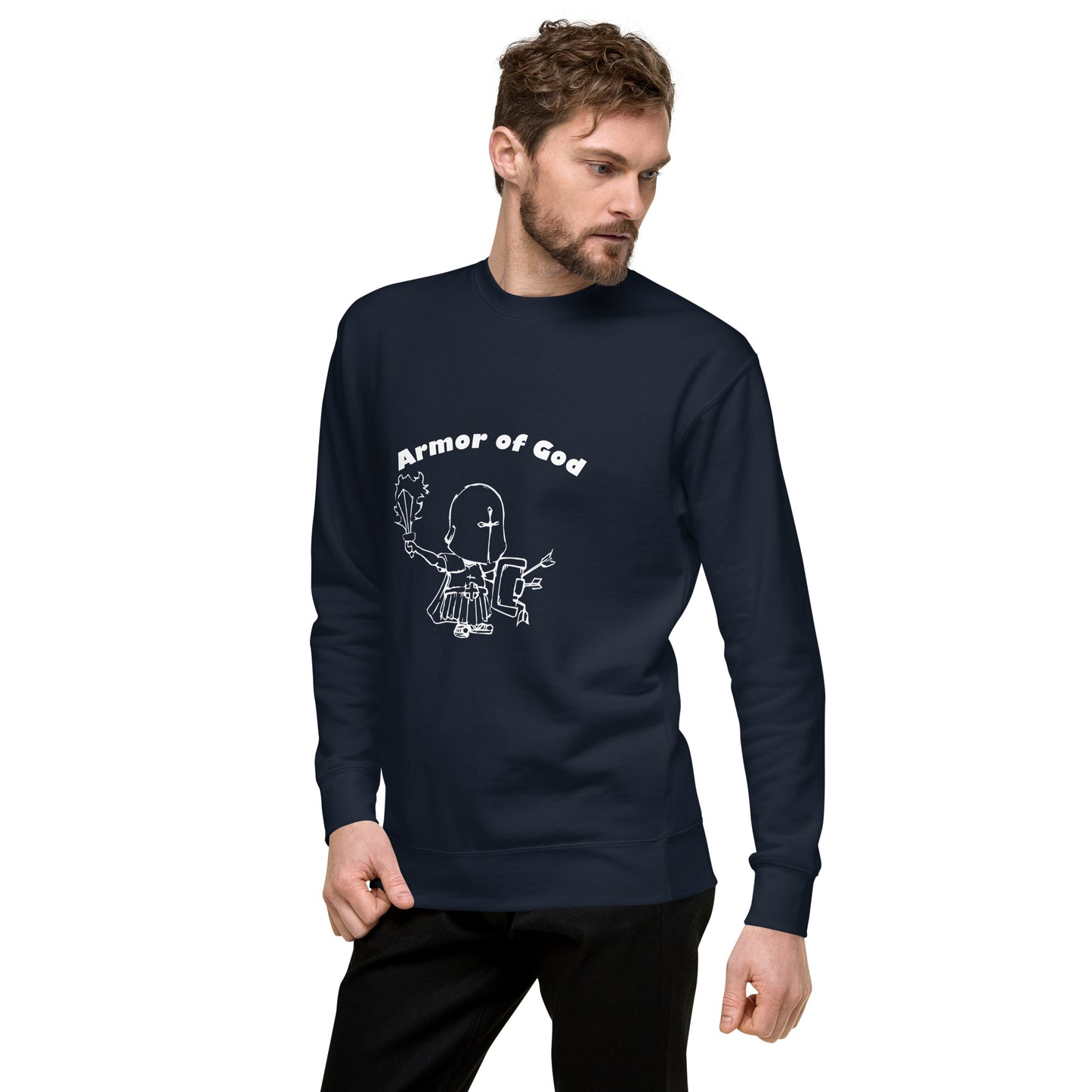 Armor of God - inspired by Ephesians 6 - Unisex Premium Sweatshirt