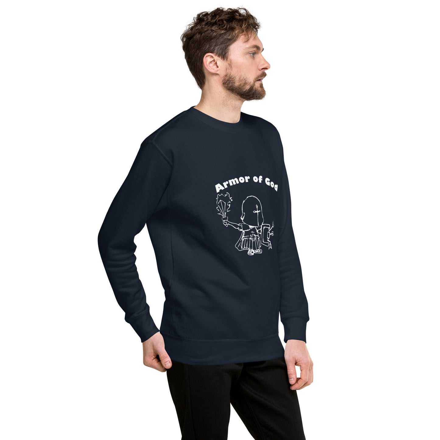 Armor of God - inspired by Ephesians 6 - Unisex Premium Sweatshirt