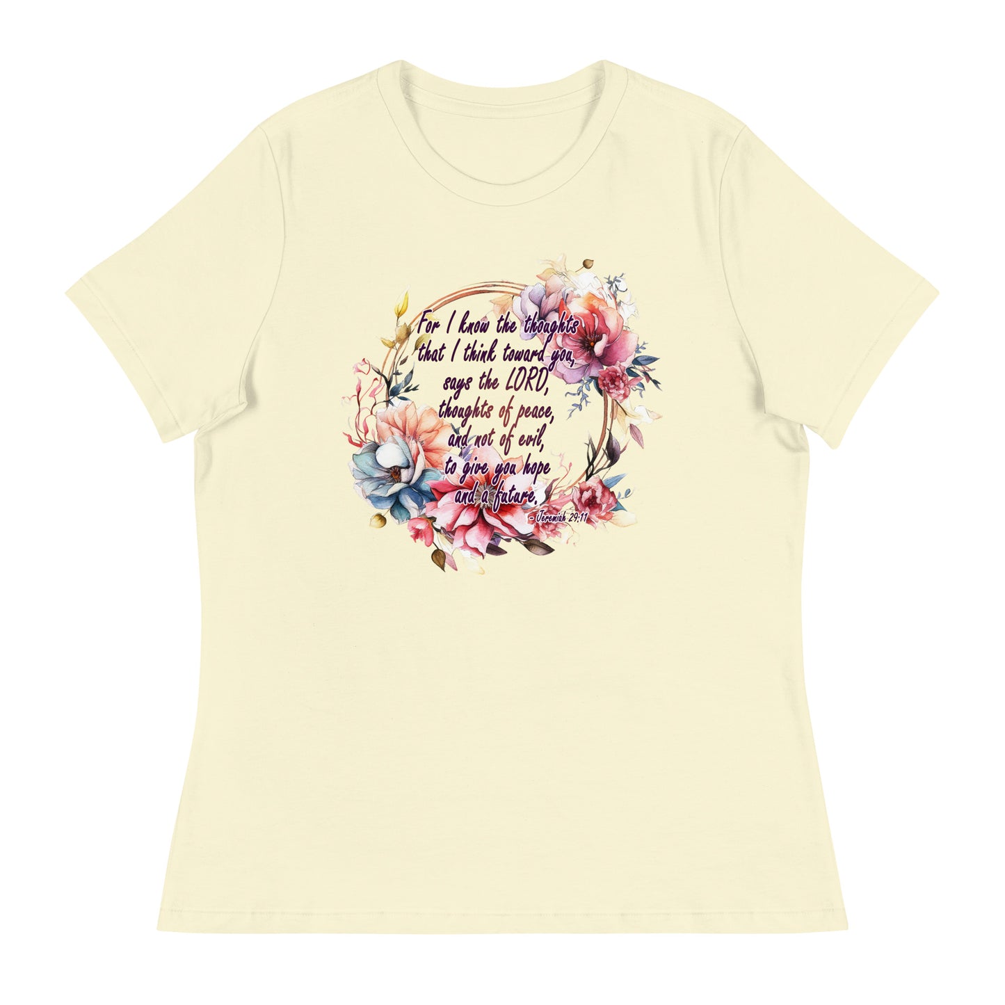 Jeremiah 29:11 - Plan, Hope and Future - Women's Relaxed T-Shirt