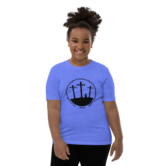 He so Loved the Word - inspired by John 3:16 - Youth Short Sleeve T-Shirt